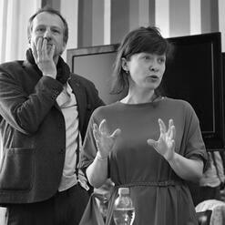 Režisér Martin Čičvák a dramaturgyně Tereza Marečková