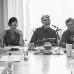 H. Fischerová, dramaturgyně I. Smejkalová, J. Borna a M. Hanuš